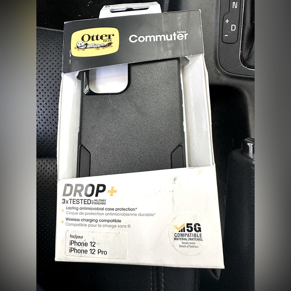 iPhone 12 / 12 pro black Otterbox phone case, new in box